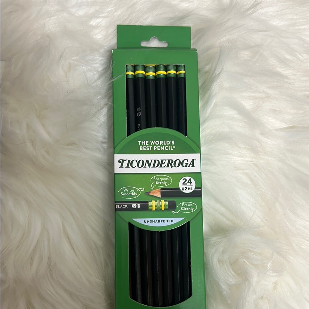 Ticonderoga Black Pencils 24 Pack